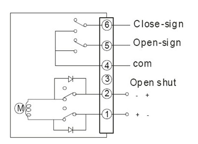 直流DC24VDC12V電動(dòng)蝶閥接線圖、電動(dòng)球閥接線圖